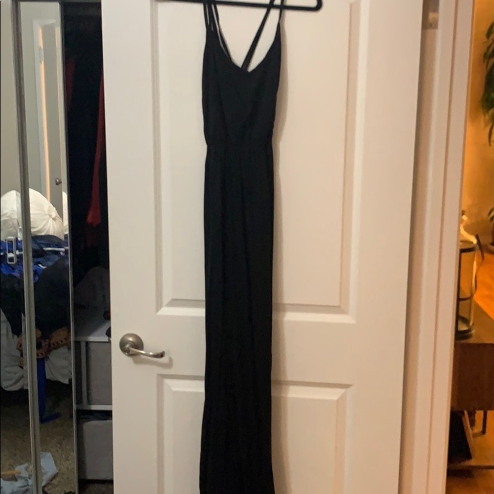 Black maxi dress